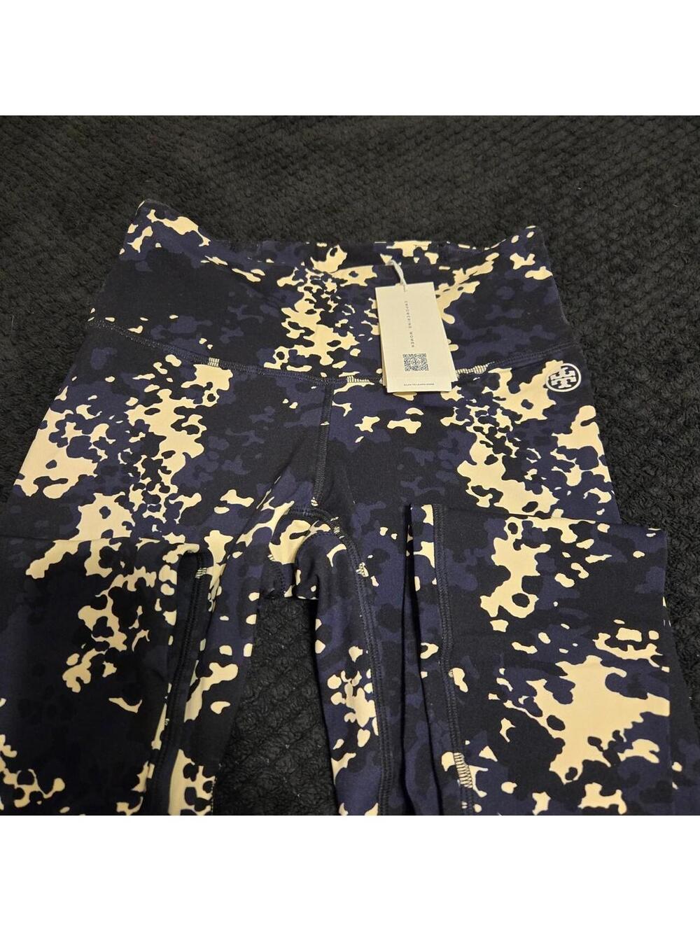 Tory Burch Women's Black and Navy Legging